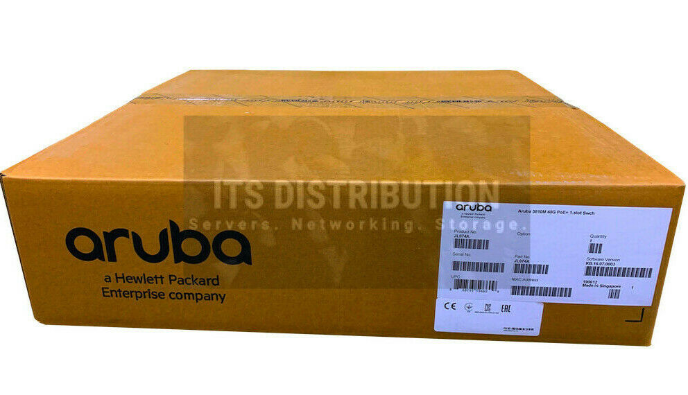 JL074A I Brand New Retail Sealed HPE Aruba 3810M 48G PoE+ 1-Slot Switch