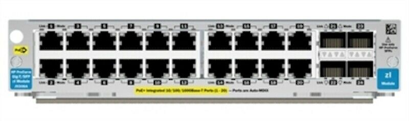 J8705A I HPE Switch 5400zl 20-port 10/100/100 + 4-port Mini-GBIC Module
