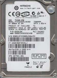 487581-001 I HP 250GB 7200 RPM SATA Internal Hard Drive