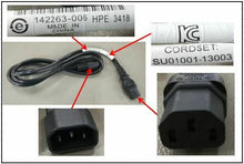 Load image into Gallery viewer, 142263-006 I Genuine HP Power Distribution Unit (PDU) Power Cord (Black) 4.5 ft