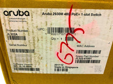 Load image into Gallery viewer, JL322A I Open Box HPE Aruba 2930M 48G PoE+ 1-Slot Switch
