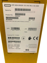Load image into Gallery viewer, N9X96A I New Sealed HPE MSA 800GB 12G SAS Mixed Use SFF 2.5 SSD 841505-001