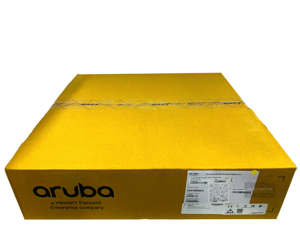 JL428A I New Sealed HPE Aruba 3810M 48G PoE+ 4SFP+ 680W Switch