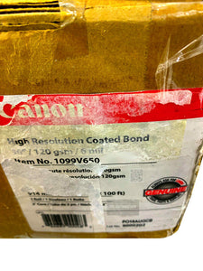 1099V650 I Open Box Canon High Res Bonded Coated Paper 36" x 100 ft 6 mil 1 Roll