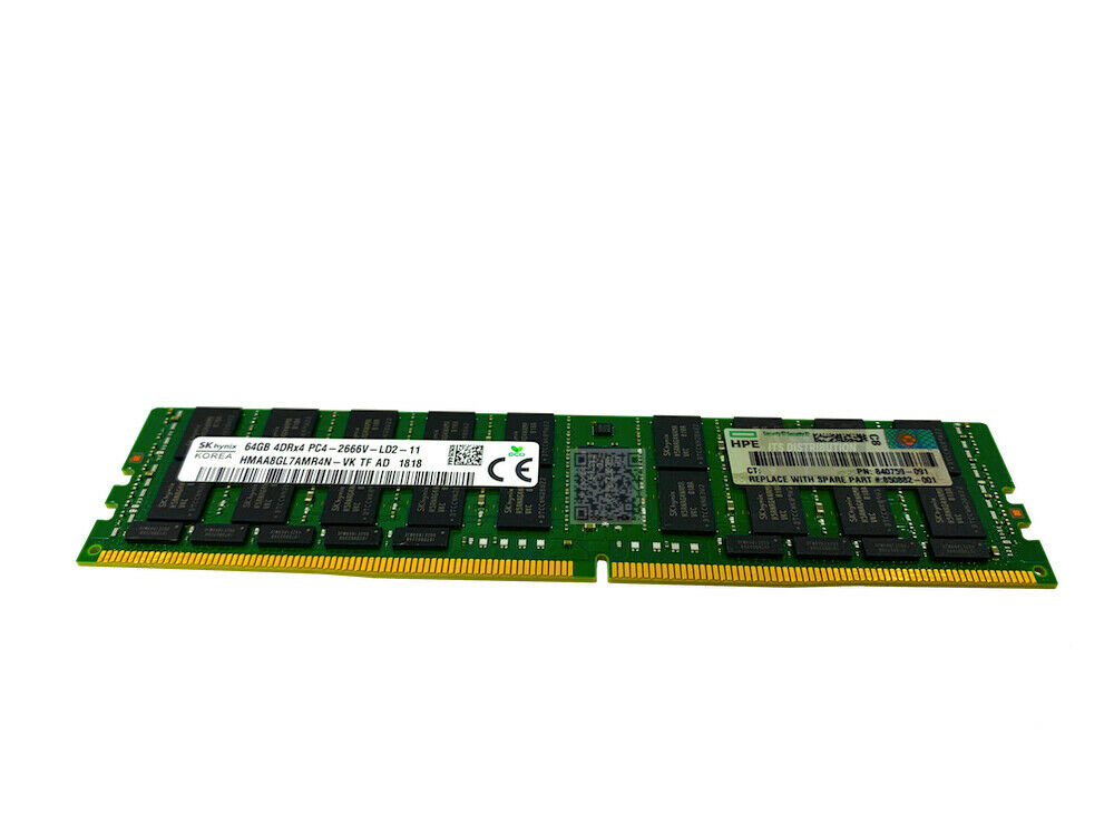 815101-B21 I GENUINE HPE 64GB 4RX4 PC4-2666V-L Smart Memory Kit