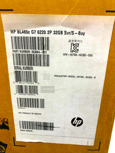 663064-S01 I Open Box HP ProLiant BL465c G7 Blade Server - 2 x AMD Opteron 6220