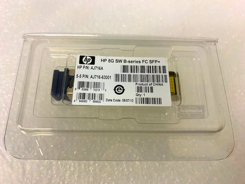 AJ716A I Genuine Brand New HP Fiber Channel SFP+ Module - 1 x Fiber Channel