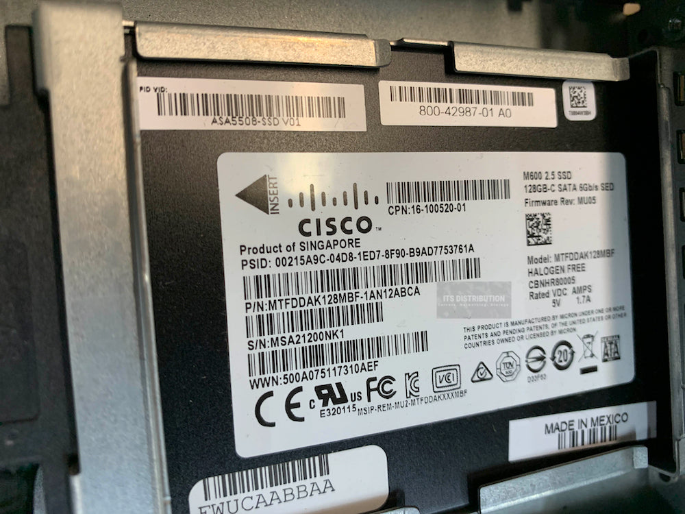 ASA5508-SSD I New Pulls Cisco ASA5508-X 128GB-C M550 2.5 SATA 6GB/S SSD