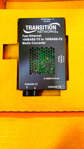 E-100BTX-FX-05-NA I New Transition Stand-Alone Fast Ethernet ST Converter + PSU