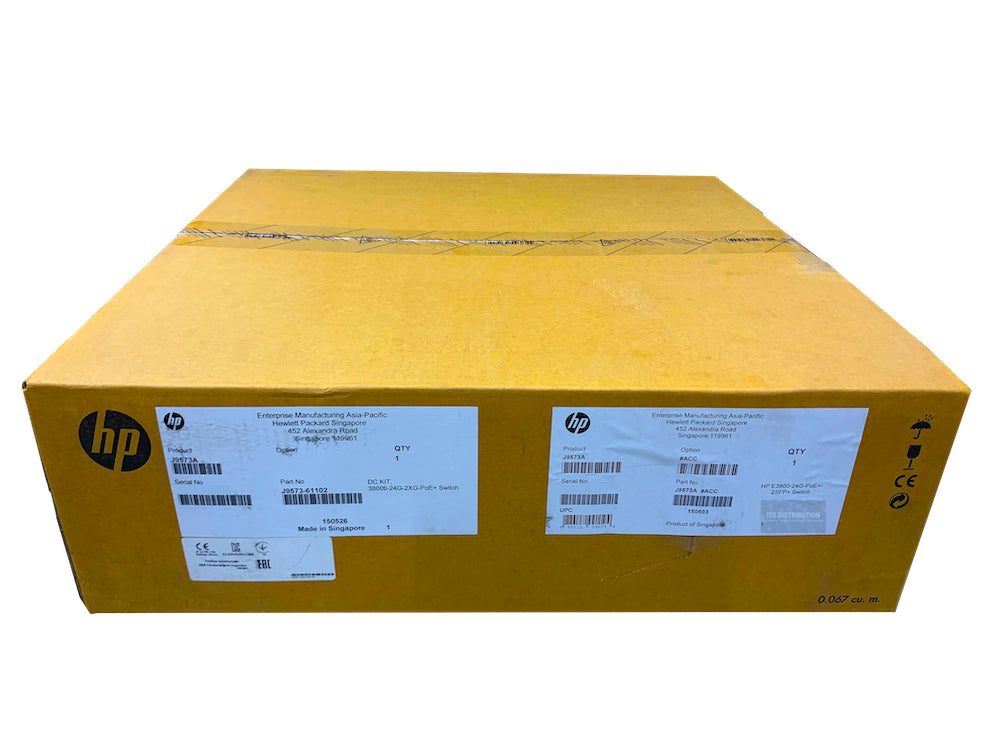 J9573A I Brand New Factory Sealed HPE Aruba 3800 24G PoE+ 2SFP+ Switch