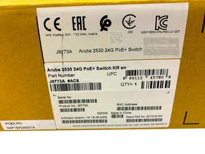 J9773A I New Sealed HPE Aruba 2530-24G-PoE+ Switch