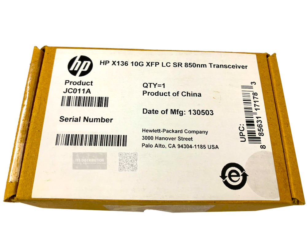 JC011A I Genuine Open Box HPE X136 SR LC Transceiver - 1 x 10GBase-SR10 850nm
