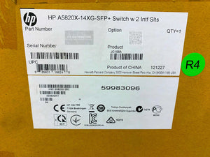 JC106A | HP Factory Sealed A5820-14XG-SFP+with 2 Slots Switch