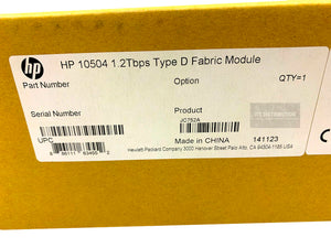 JC752A I Brand New Sealed HPE 10504 1.2Tbps Type D Fabric Module
