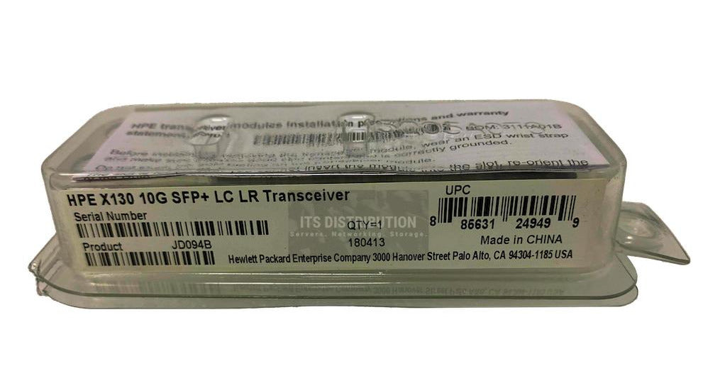 JD094B I Brand New Sealed Genuine HPE X130 10G SFP LC LR XCVR