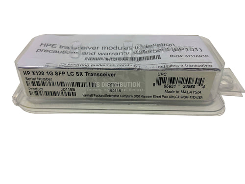 JD118B I Genuine HP New Sealed X120 1G SFP LC SX Transceiver Modules
