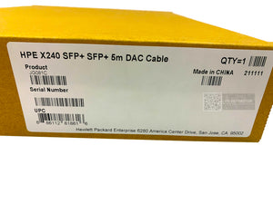 JG081C I Genuine Open Box HPE 5M X240 10G SFP+ SFP+ DAC Cable