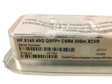 Load image into Gallery viewer, JG709A I Genuine New Sealed HP X140 40G QSFP+ MPO MM 850nm CSR4 300m Transceiver