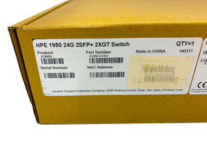 JG960A I Brand New Sealed HPE 1950-24G-2SFP+-2XGT Switch