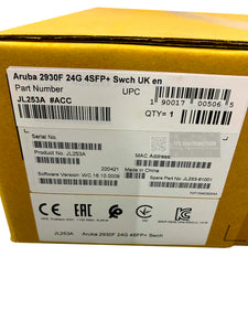 JL253A I Brand New Sealed HPE Aruba 2930F 24G 4SFP+ Switch