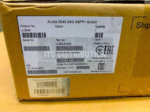 JL354A I Brand New Factory Sealed HPE Aruba 2540 24G 4SFP+ Switch