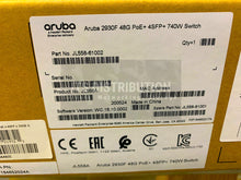Load image into Gallery viewer, JL558A I Brand New Sealed HPE Aruba 2930F 48G PoE 4SFP 740W Switch