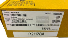 Load image into Gallery viewer, R2H28A I Open Box HPE Aruba AP-505 (RW) Dual Radio 2x2:2 802.11ax Internal Ant