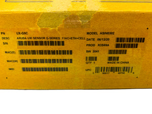 R3S69A | Open Box HPE Aruba Uxi G-Series 11AC+Ethernet+Cell LTE Sensor UX-G5C